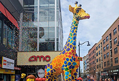 LEGO Discovery reveals 20-foot giraffe <br> as part of $12 million renovation 